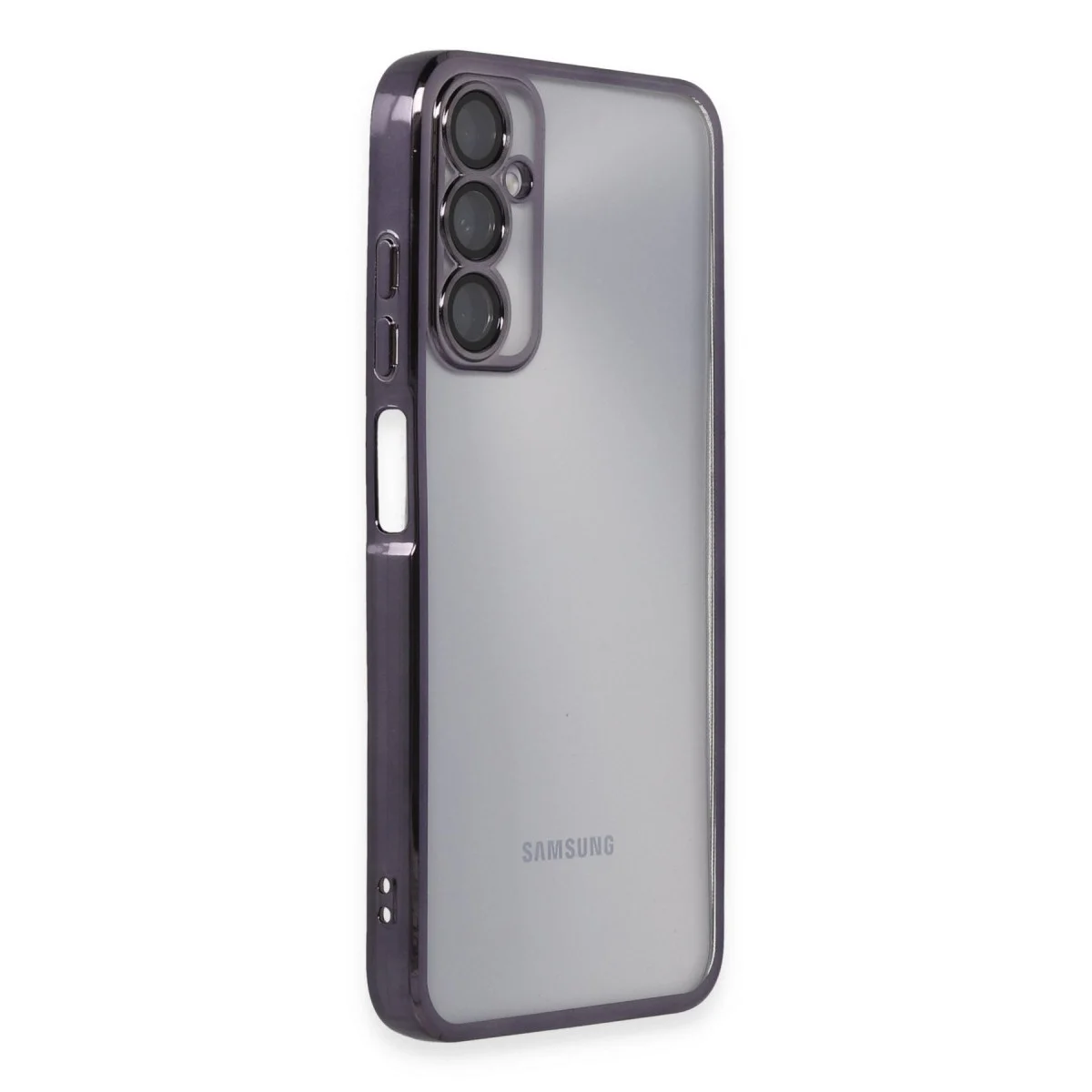Samsung Galaxy A05s Kılıf Razer Lensli Silikon - Mor görsel 2