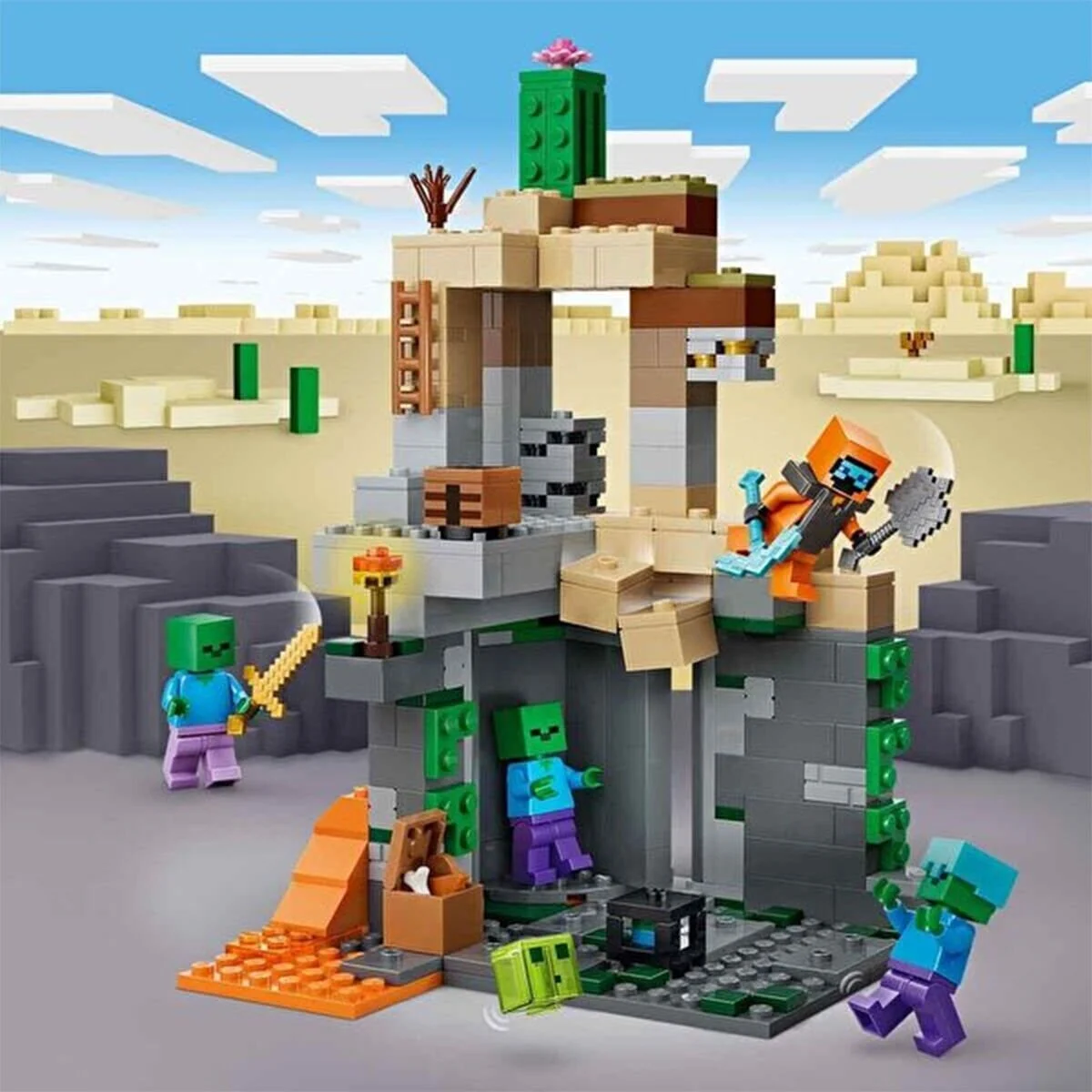 21587 Lego necraft Zombi Zindanı 284 parça +8 yaş görsel 5