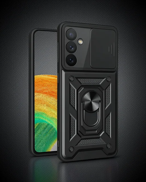Samsung Galaxy S24 Fe Pars Lens Yüzüklü Silikon - Siyah