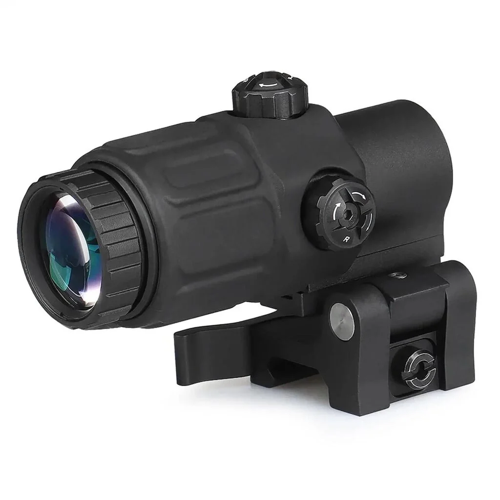 Magnifier 5x Yakınlaştırmalı Dürbün 22mm Ray Uyumlu, Katlanır Yaylı Ayaklı