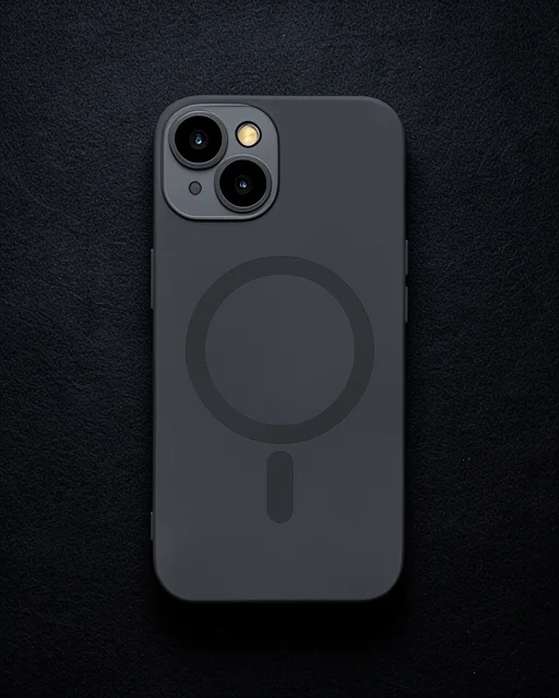 Apple İphone 14 Plus Kılıf Moshi Lens Magneticsafe Silikon - Siyah