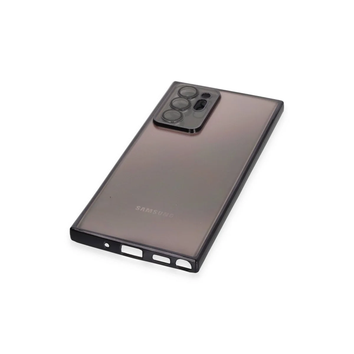 Samsung Galaxy Note 20 Ultra Kılıf Razer Lensli Silikon - Siyah görsel 4
