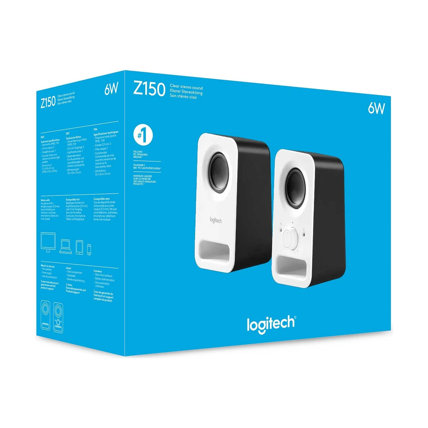 Z150 2.0 Multımedıa Hoparlör Beyaz 980-000815 görsel 3