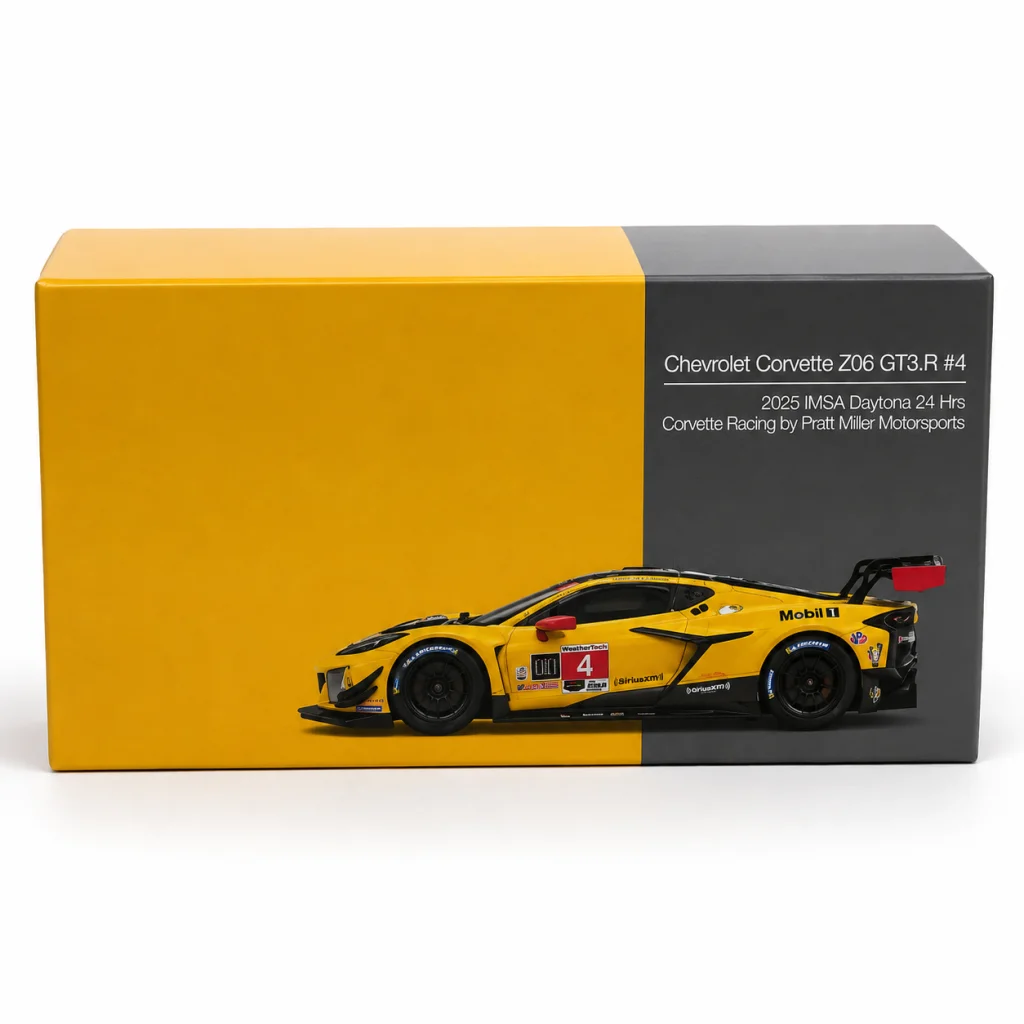 1/64 Model Araç Z06 GT3.R #4 Corvette Racing by Pratt ller Motorsports 2025 IMSA Daytona 24 Hrs görsel 4