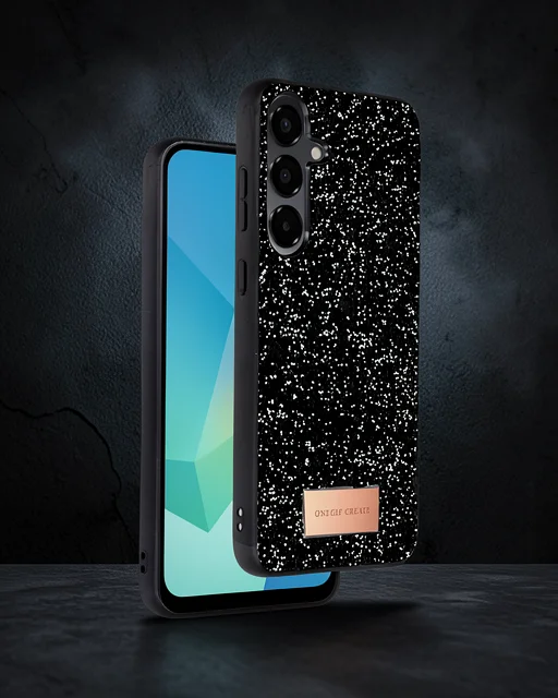 Onegif Samsung Galaxy A16 5g Bright Simli Kapak - Siyah