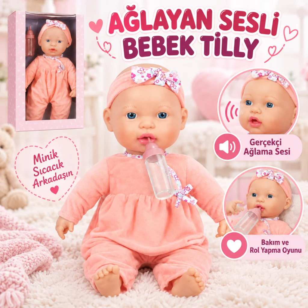 Ağlayan Sesli Bebek görsel 2