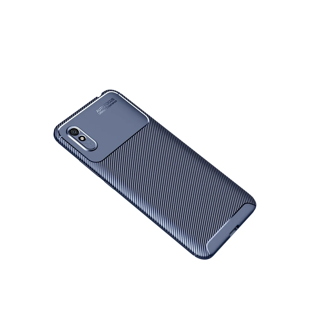 Xiaomi Redmi 9A Kılıf Auto Focus Karbon Kapak - Lacivert görsel 2