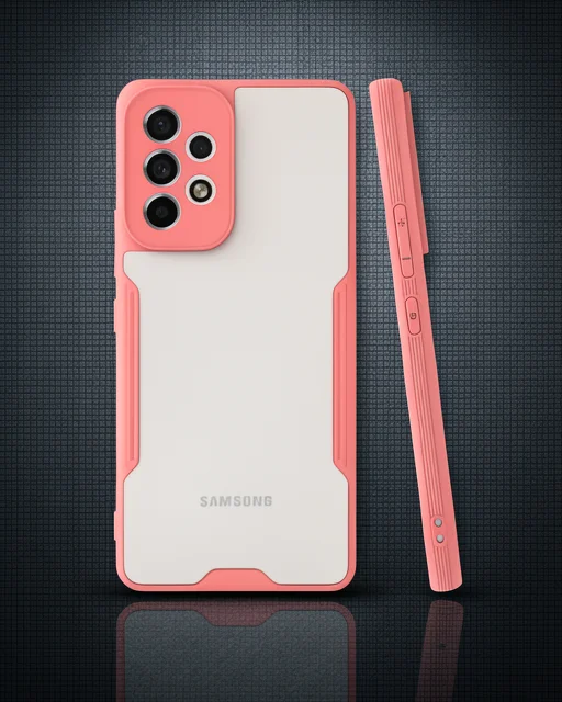 Samsung Galaxy A33 5g Kılıf Platin Silikon - Pembe