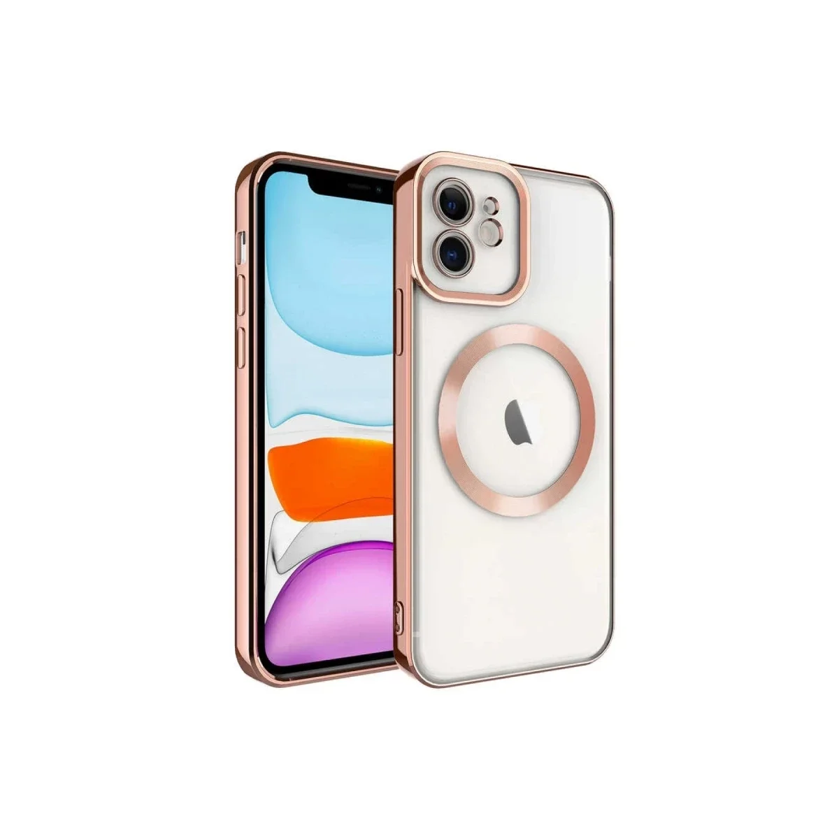 Apple iPhone 11 Kılıf Kross Magneticsafe Kapak - Rose görsel 2