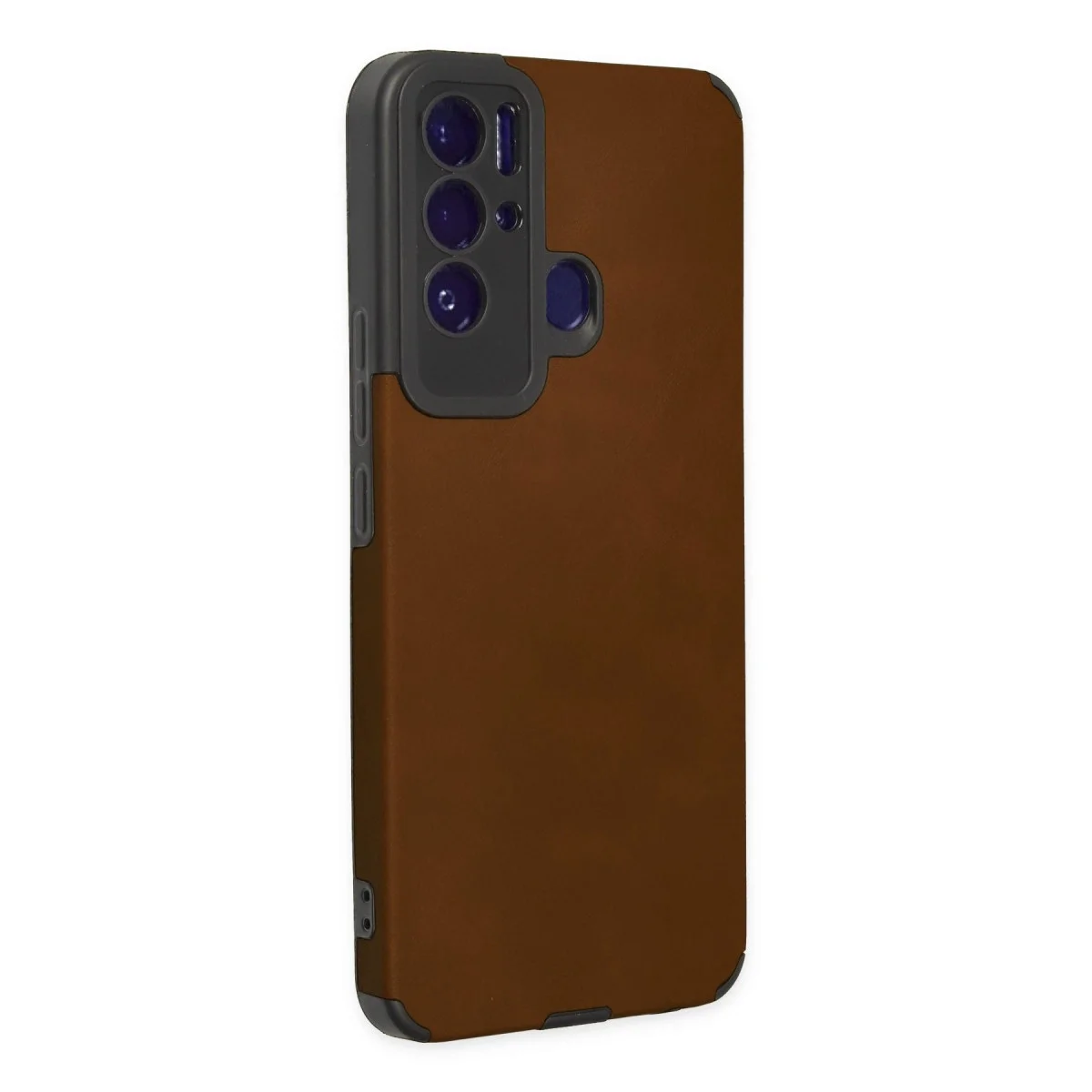 Tecno Pova Neo Kılıf Loop Deri Silikon - Kahverengi görsel 2