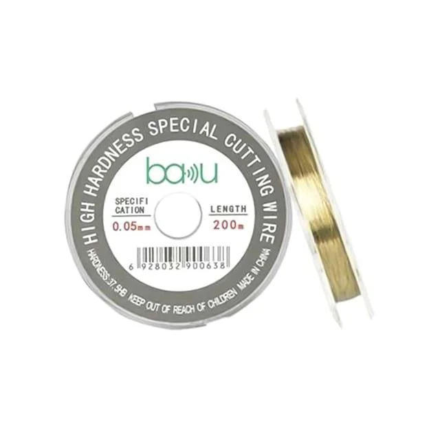 Baku 0.05mm 200 Metre Yüksek Mukavemetli Profesyonel LCD Ekran Ayırma Çelik Teli