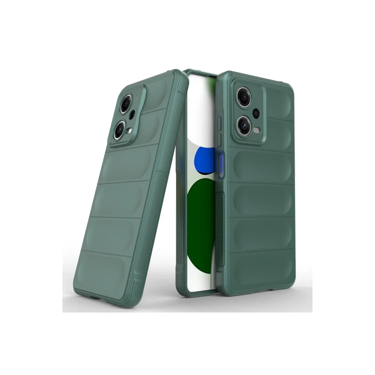 Xiaomi Poco X5 5G Kılıf Optimum Silikon - Koyu Yeşil görsel 2