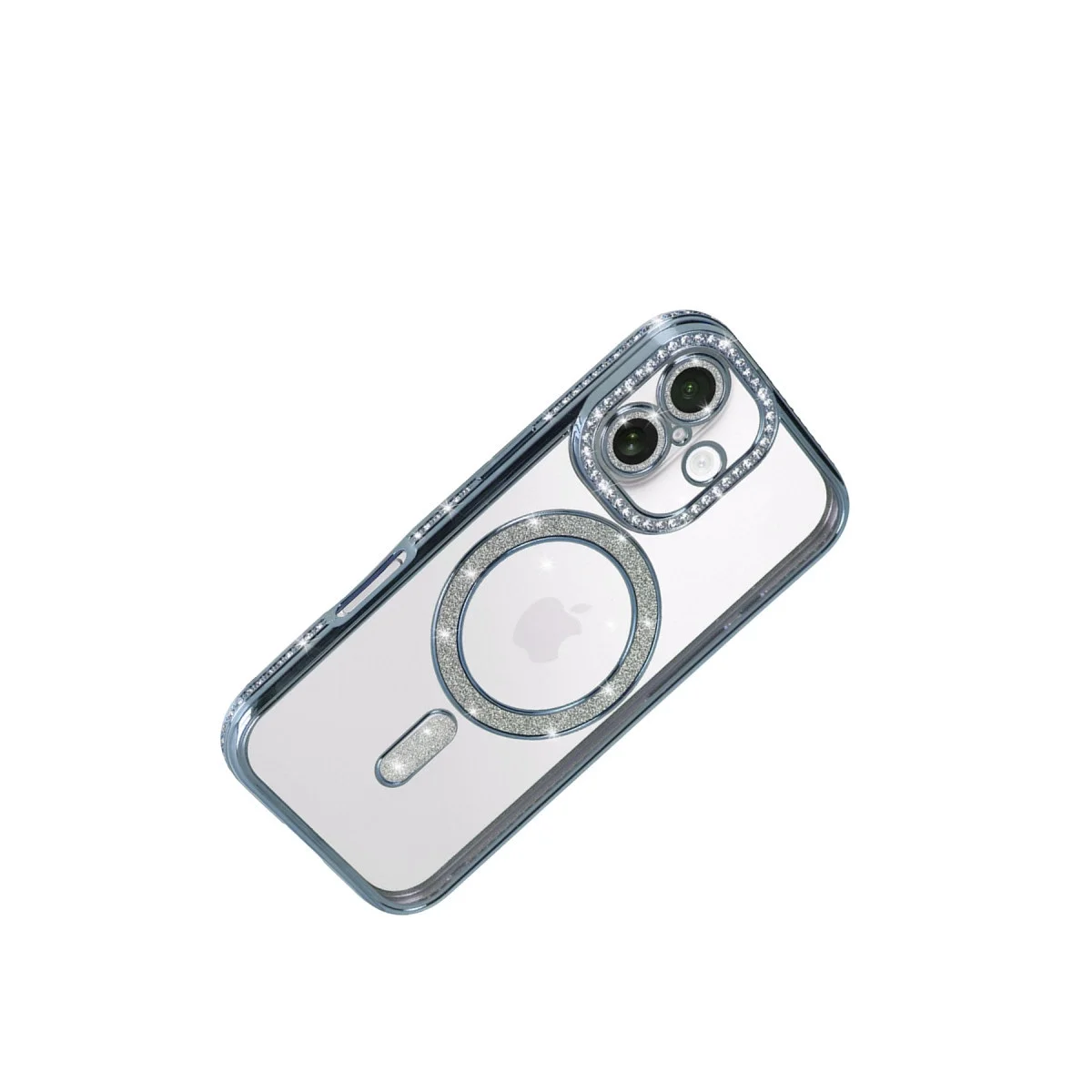 Apple İphone 17 Joke Simli Magneticsafe Kılıf - Mavi görsel 4