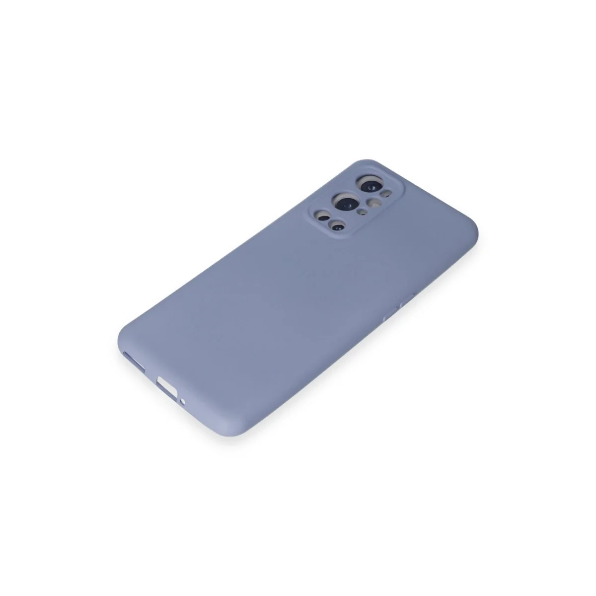 One Plus 9 Pro Kılıf Nano İçi Kadife Silikon - Mor görsel 4