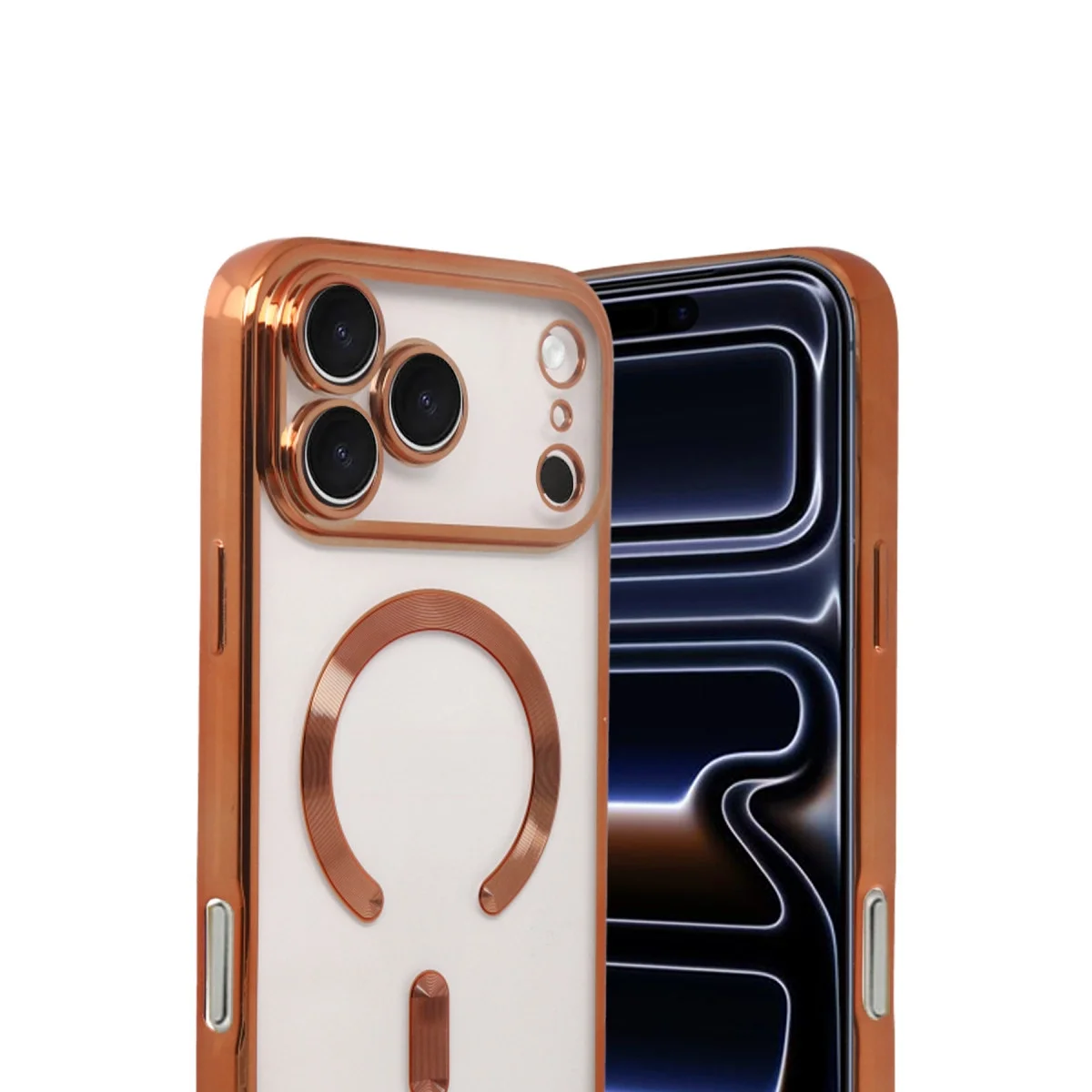 Apple İphone 17 Pro Kross Magneticsafe Kapak - Turuncu görsel 2
