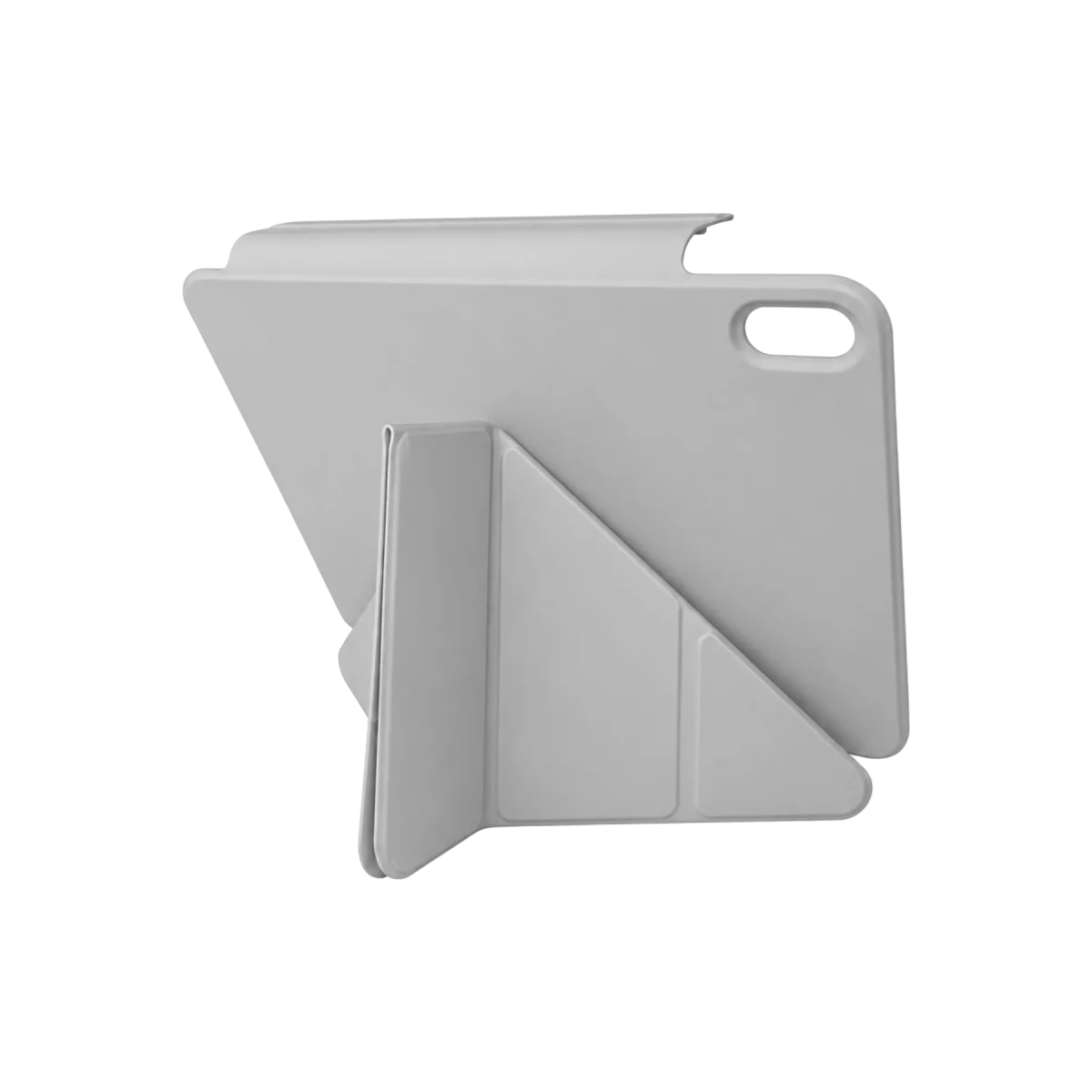 Apple iPad 2025 10.9 10.Nesil (A16) Edz Manyetik Standlı Tablet Kılıfı - Gri görsel 3