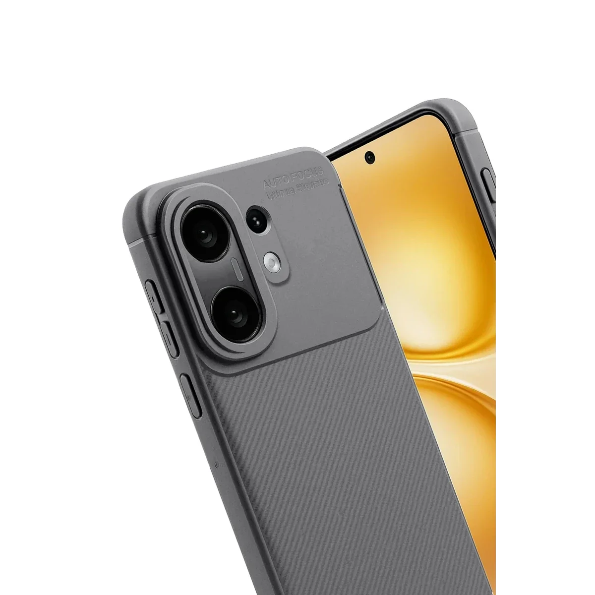 Vivo X200 FE Auto Focus Karbon Kapak -Gri görsel 2