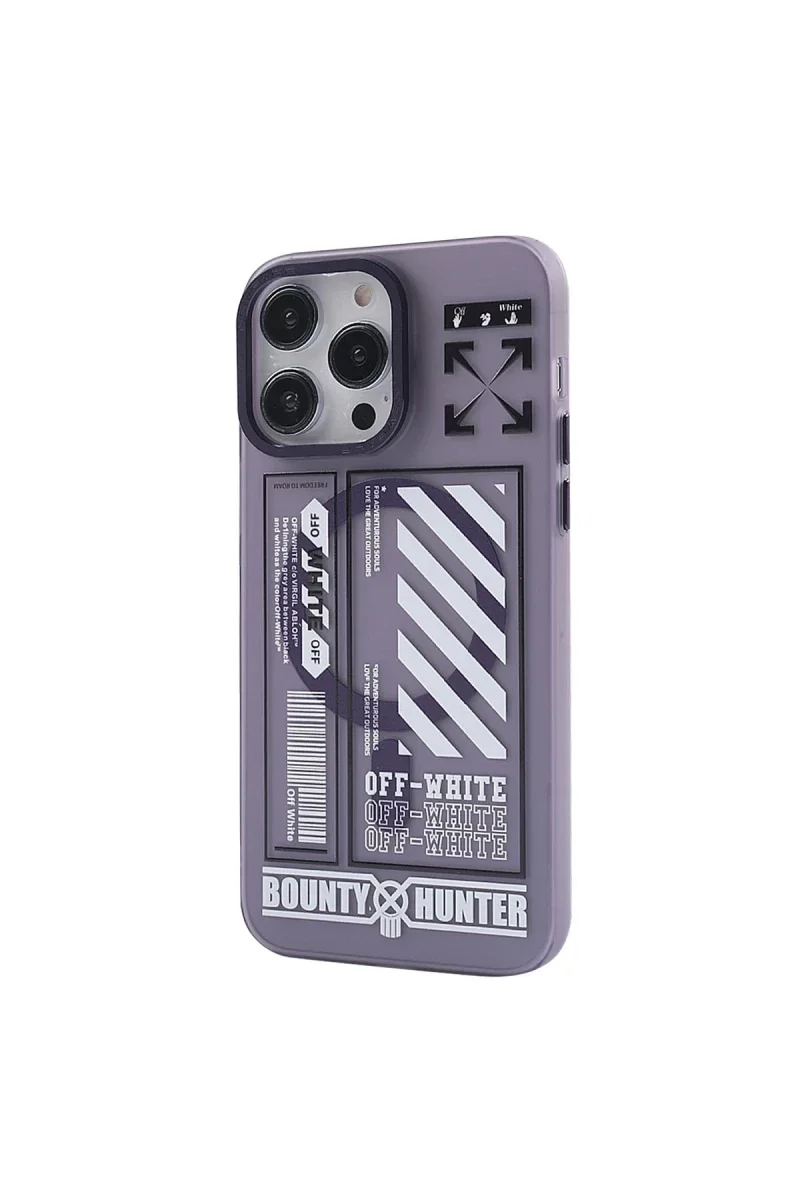 Apple iPhone 14 Pro Max Kılıf Apollo Magneticsafe Desenli Kapak - Apollo Mor - 1 görsel 2