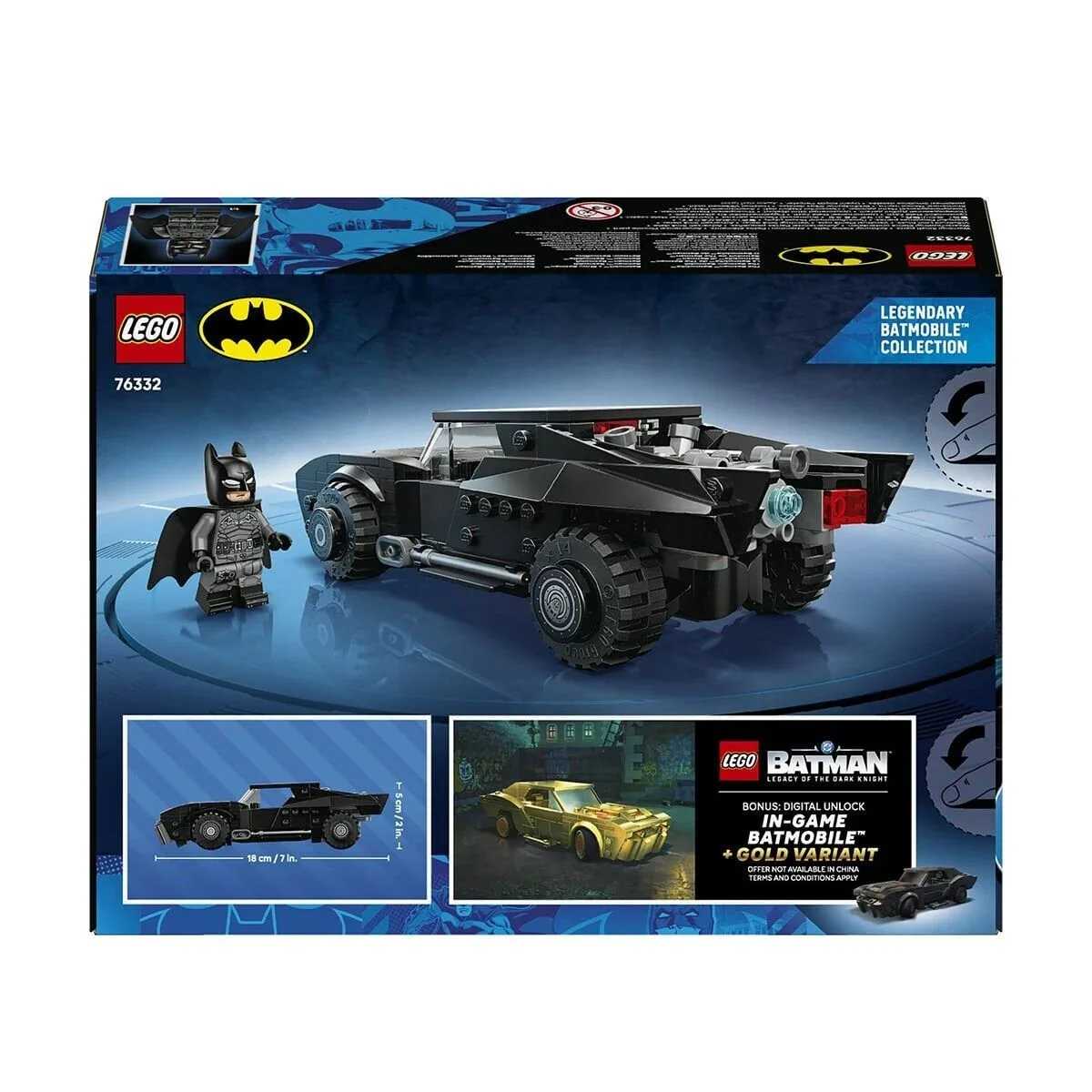 76332 Lego DC Batman Batmobile 330 parça +9 yaş görsel 3