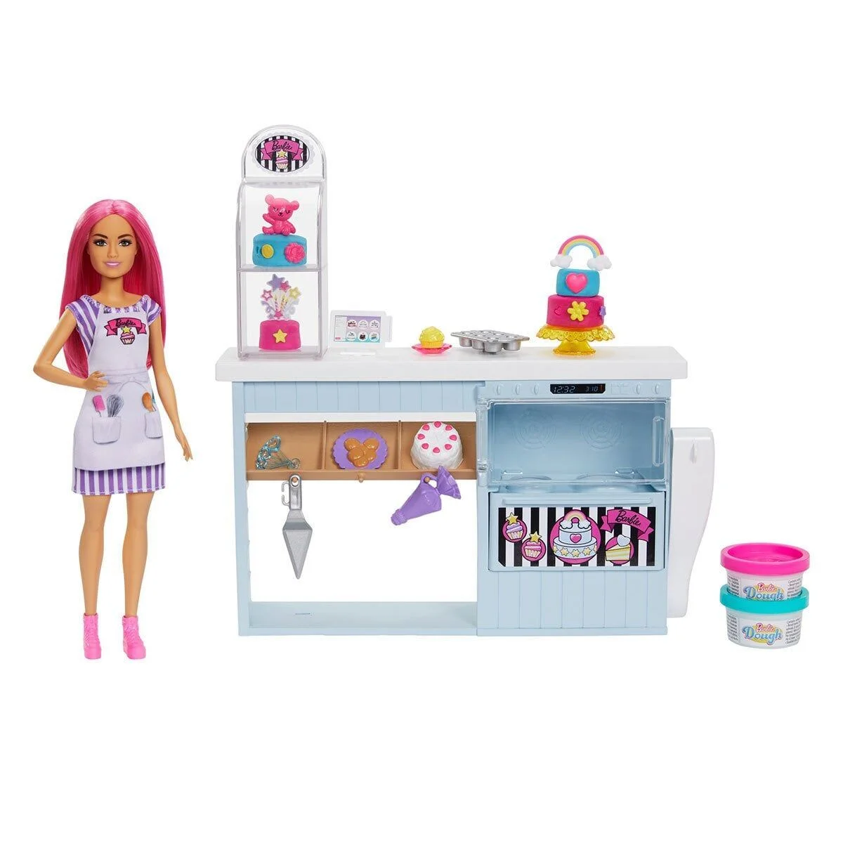 HGB73 Barbie Pasta Dükkanı Oyun Seti görsel 2