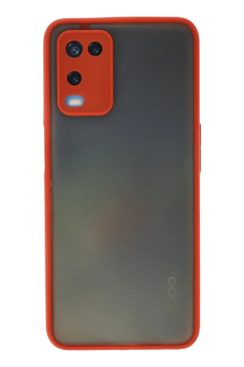 Oppo A54 4G Kılıf Montreal Silikon Kapak - Kırmızı