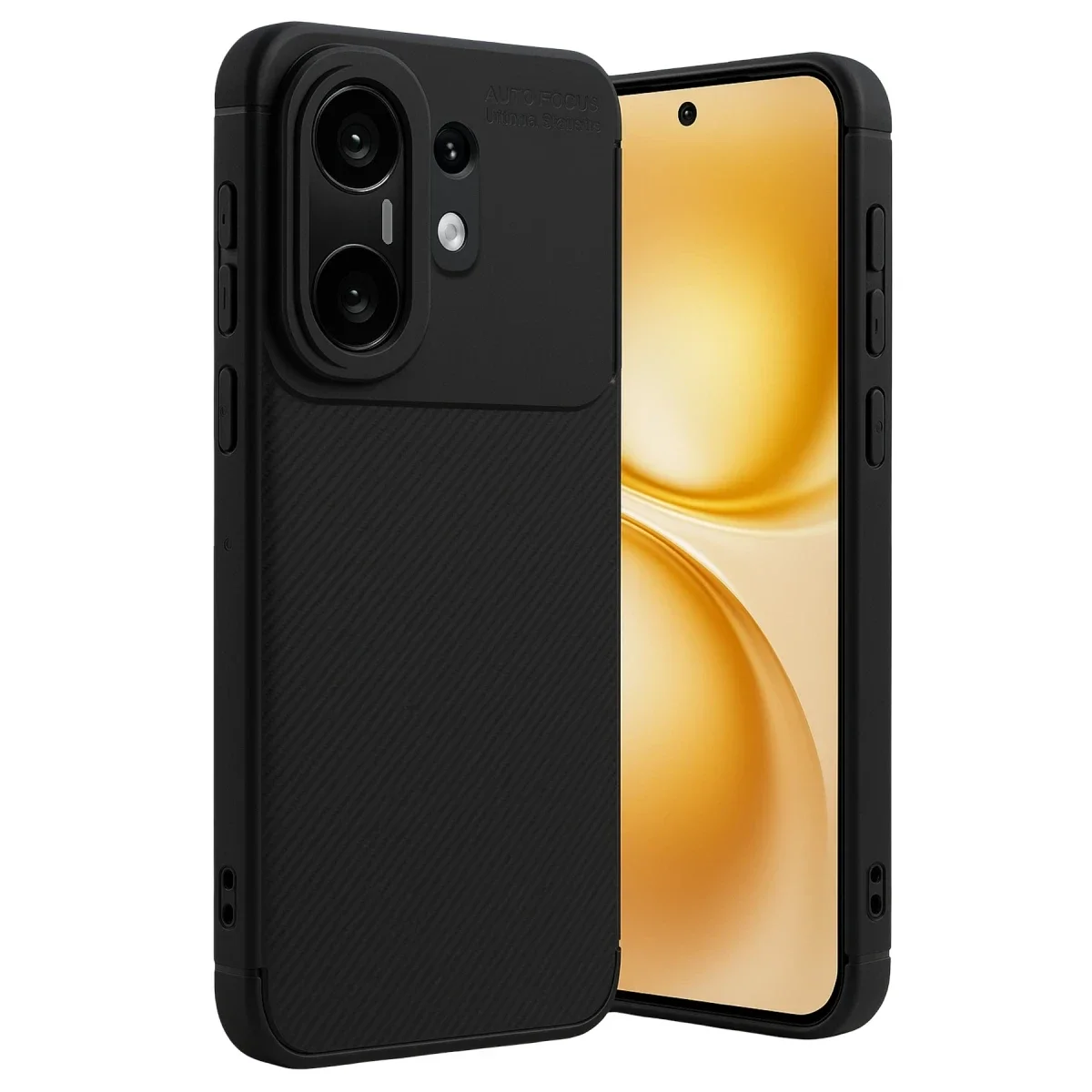 Vivo X200 FE Auto Focus Karbon Kapak - Siyah
