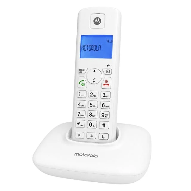 Motorola T401+ Dect Beyaz Telsiz Sabit Hat Kablosuz Telefon görsel 5