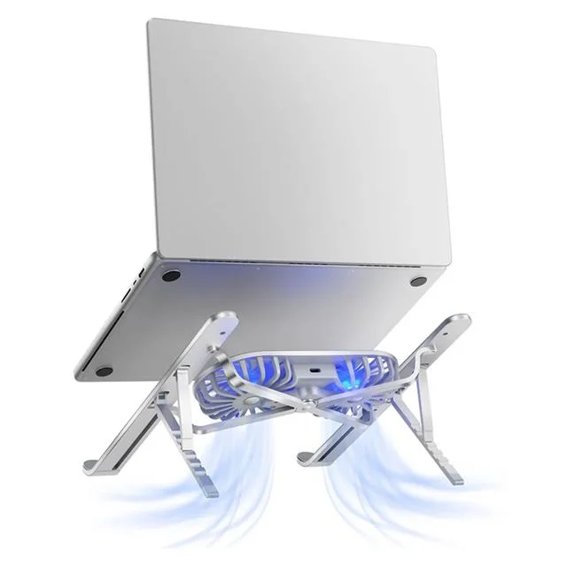 PM-24572 Çift Fan Taşınabilir Notebook Laptop Soğutucu Stand görsel 2