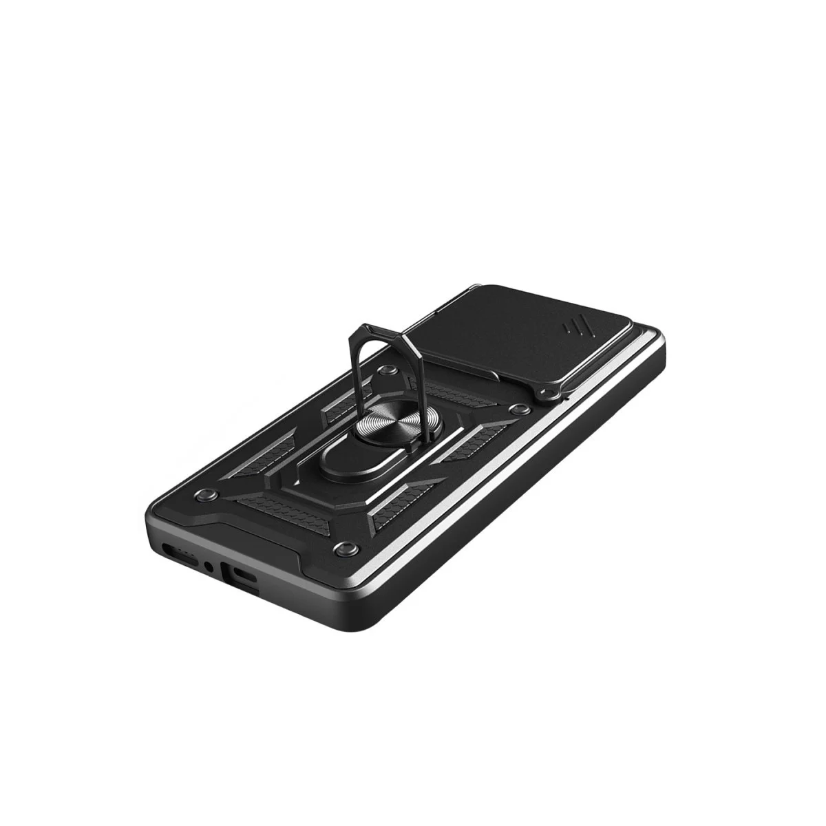 Xiao Red Note 14 4g Pars Lens Yüzüklü Silikon - Siyah görsel 4