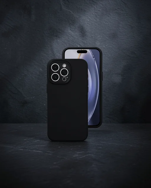 Apple İphone 16 Pro Kılıf Nano İçi Kadife Silikon - Siyah