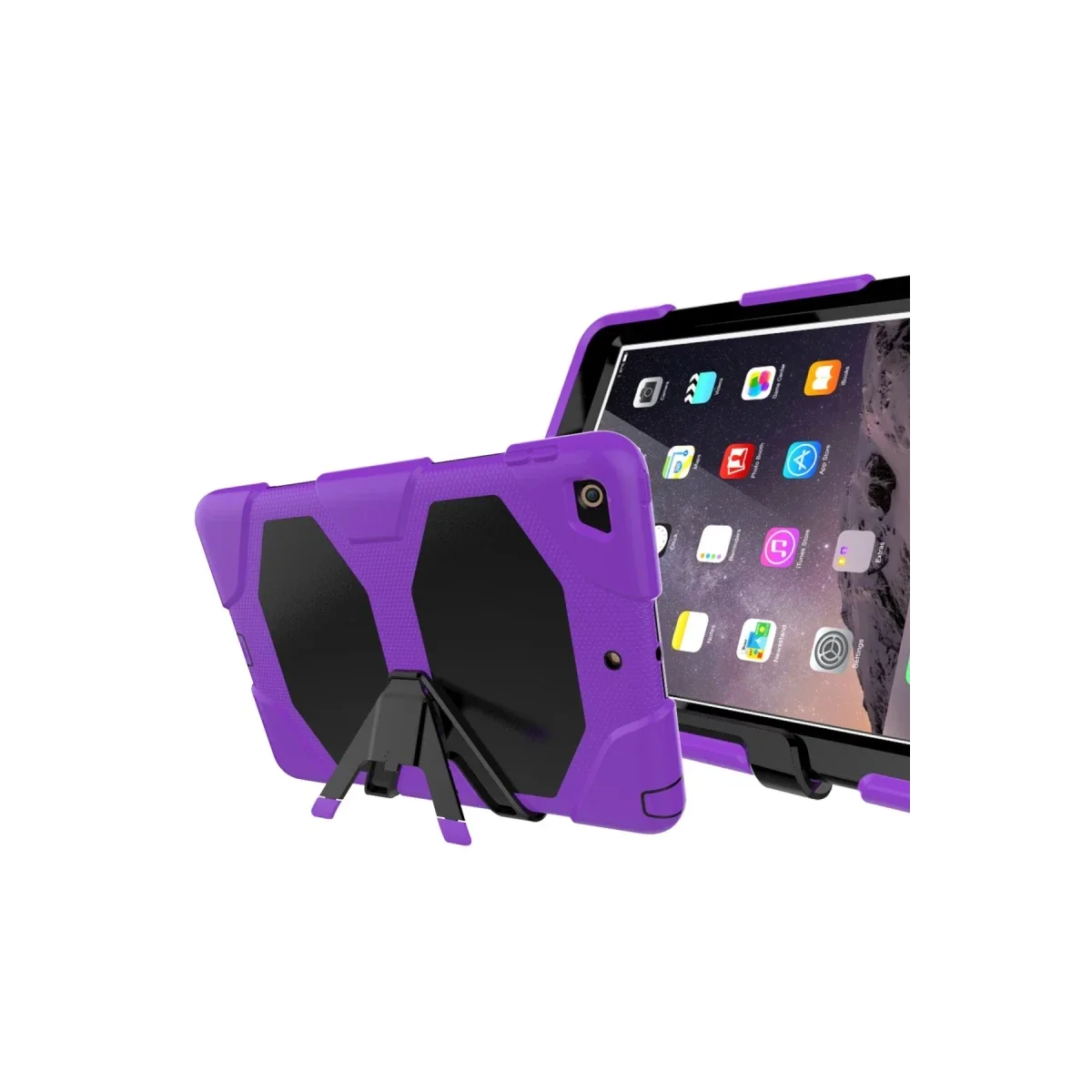 Apple iPad 5 Air 9.7 Kılıf Griffin Tablet Kapak - Mor görsel 5