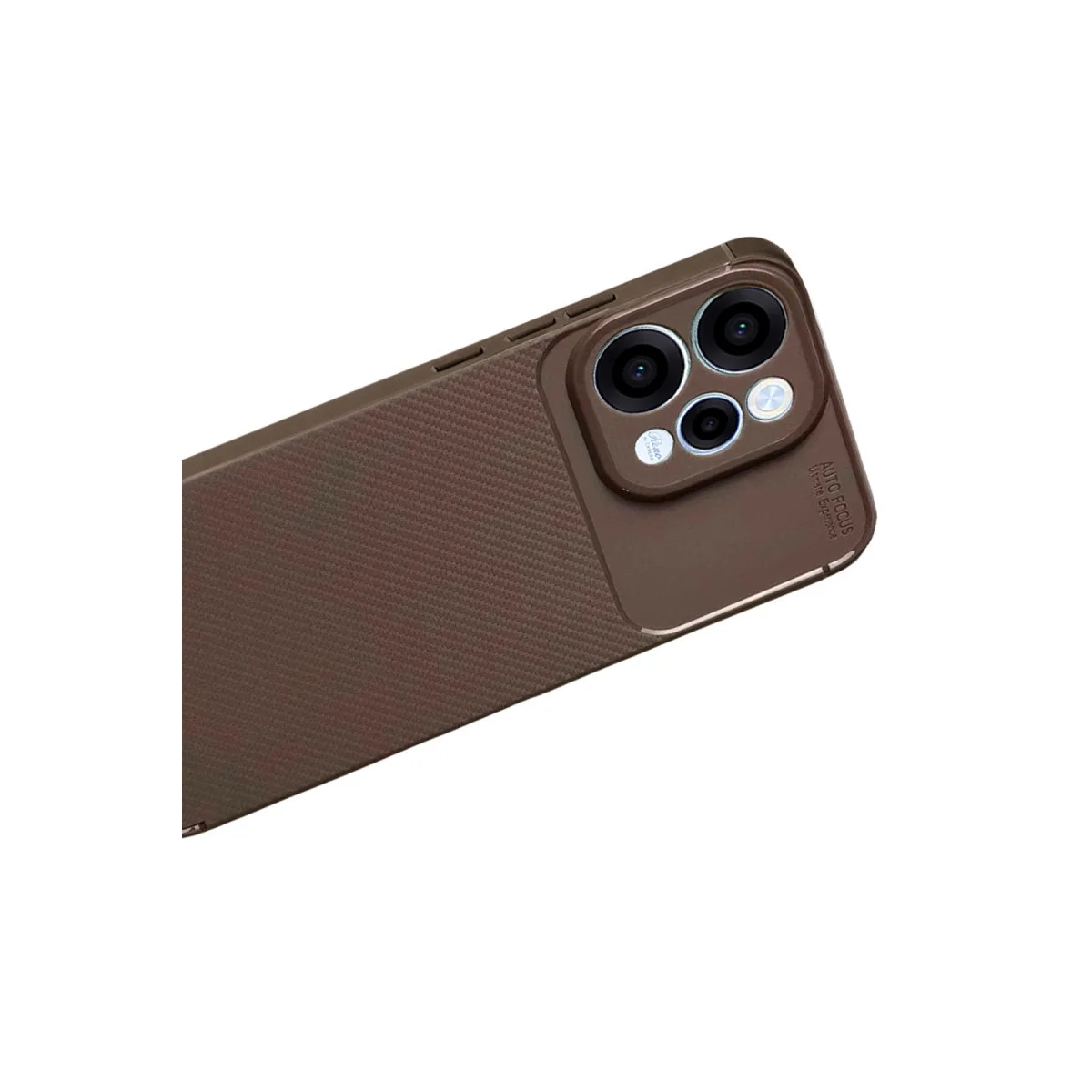 Oppo Reno 15 Auto Focus Karbon Kapak - Kahverengi görsel 3
