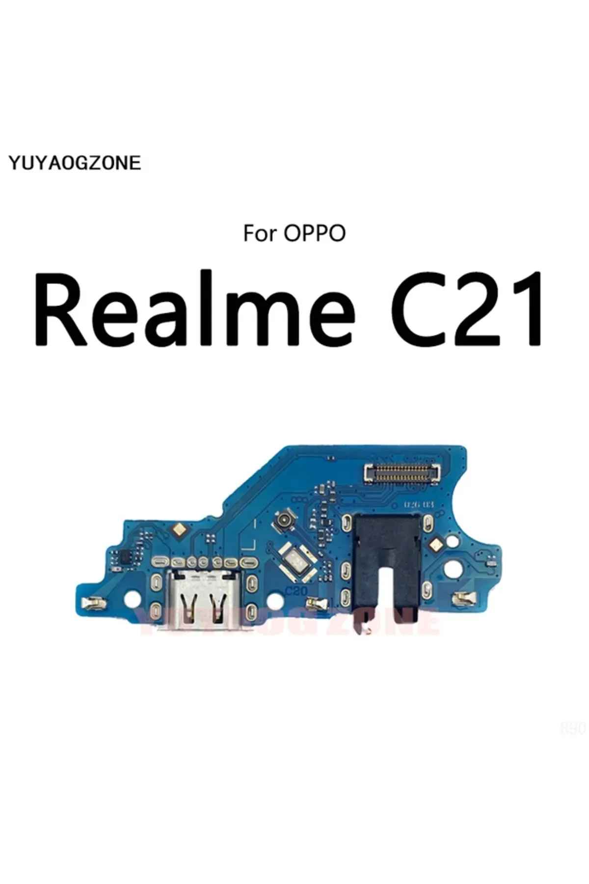 Realme C21 Şarj Soketi Kulaklık Soketi görsel 2