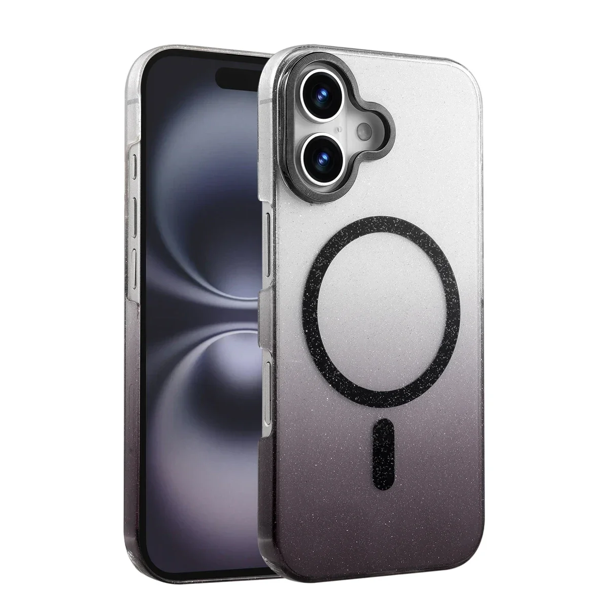 Apple iPhone 16 Glossy Magsafe Kapak - Siyah