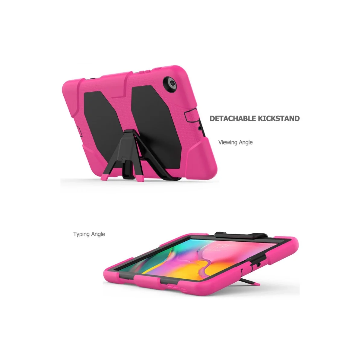 Samsung Galaxy T510 Tab A 10.1 Kılıf Griffin Tablet Kapak - Pembe görsel 6