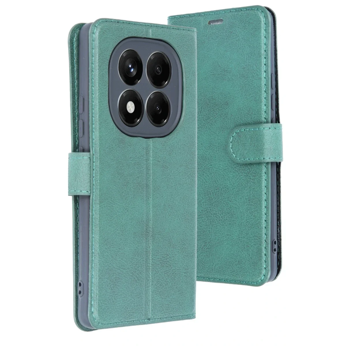 Xiaomi Redmi Note 14 4G Kılıf Trend S Plus Kapaklı Kılıf - Yeşil