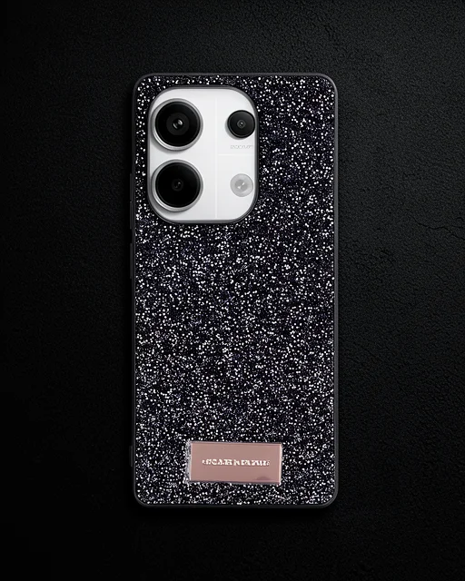 Onegif Xiaomi Redmi Note 13 Pro 4g Bright Simli Kapak - Siyah