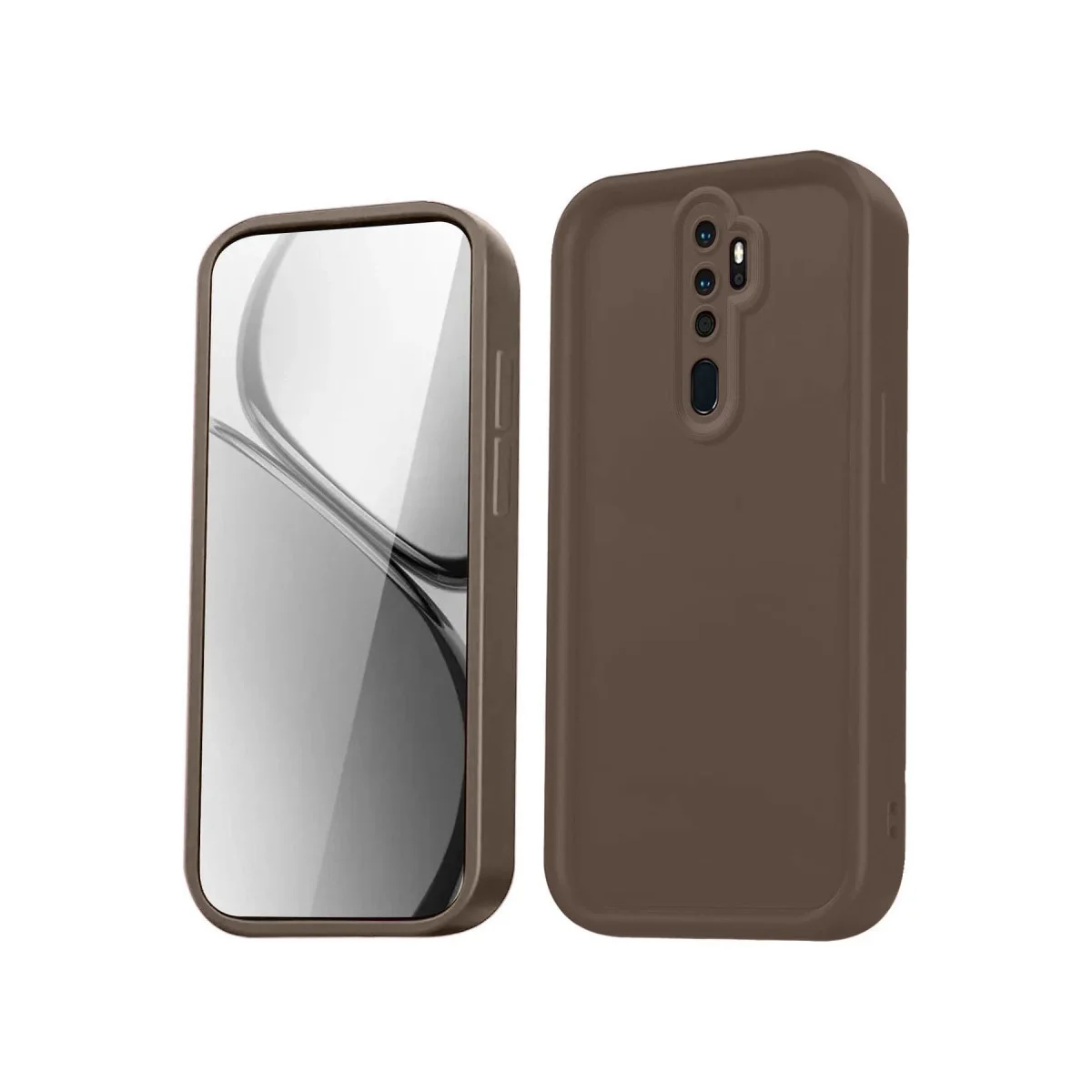 Xiaomi Redmi Note 8 Pro Kılıf Viera Silikon - Kahverengi
