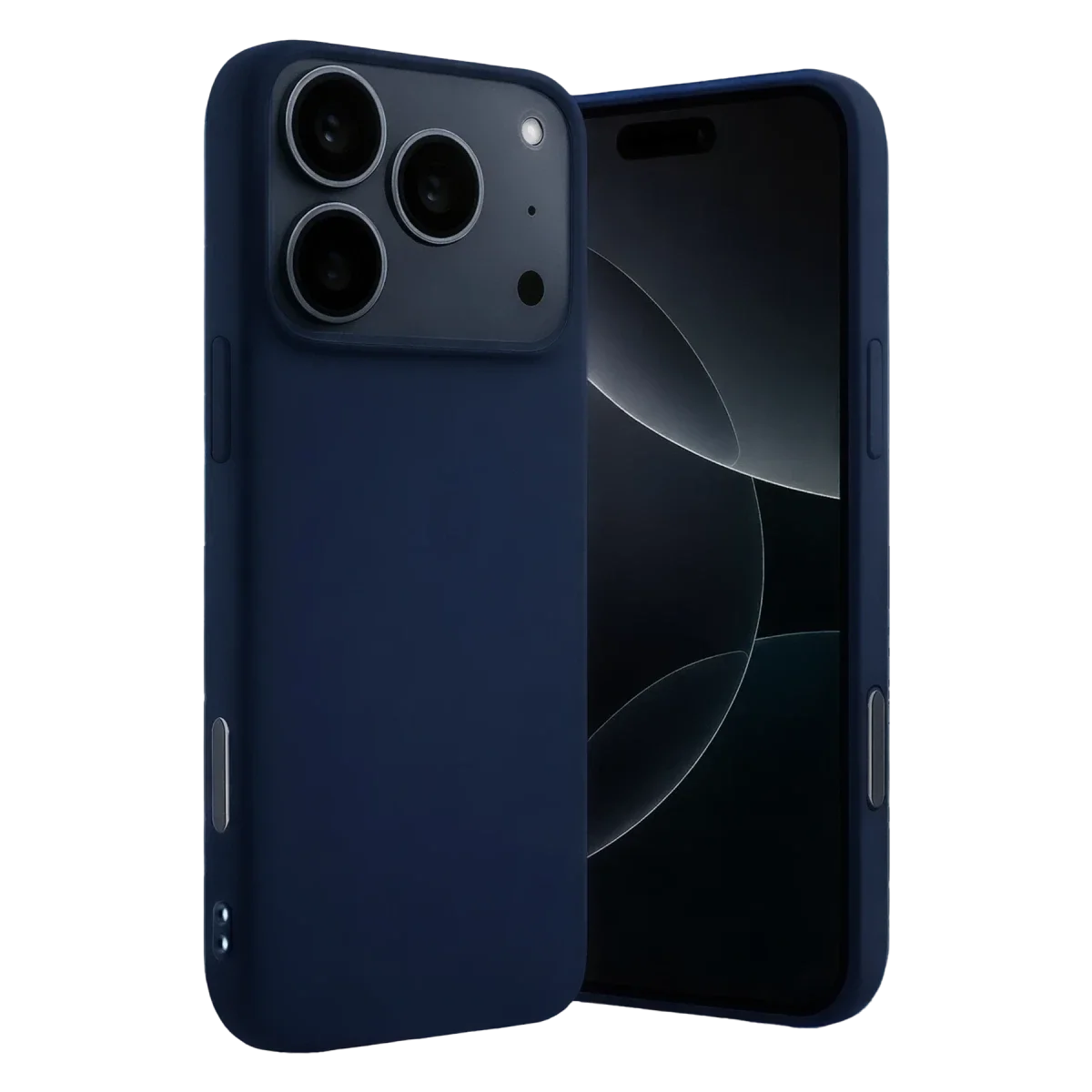 Apple iPhone 17 Pro Max Nano içi Kadife Silikon - Lacivert