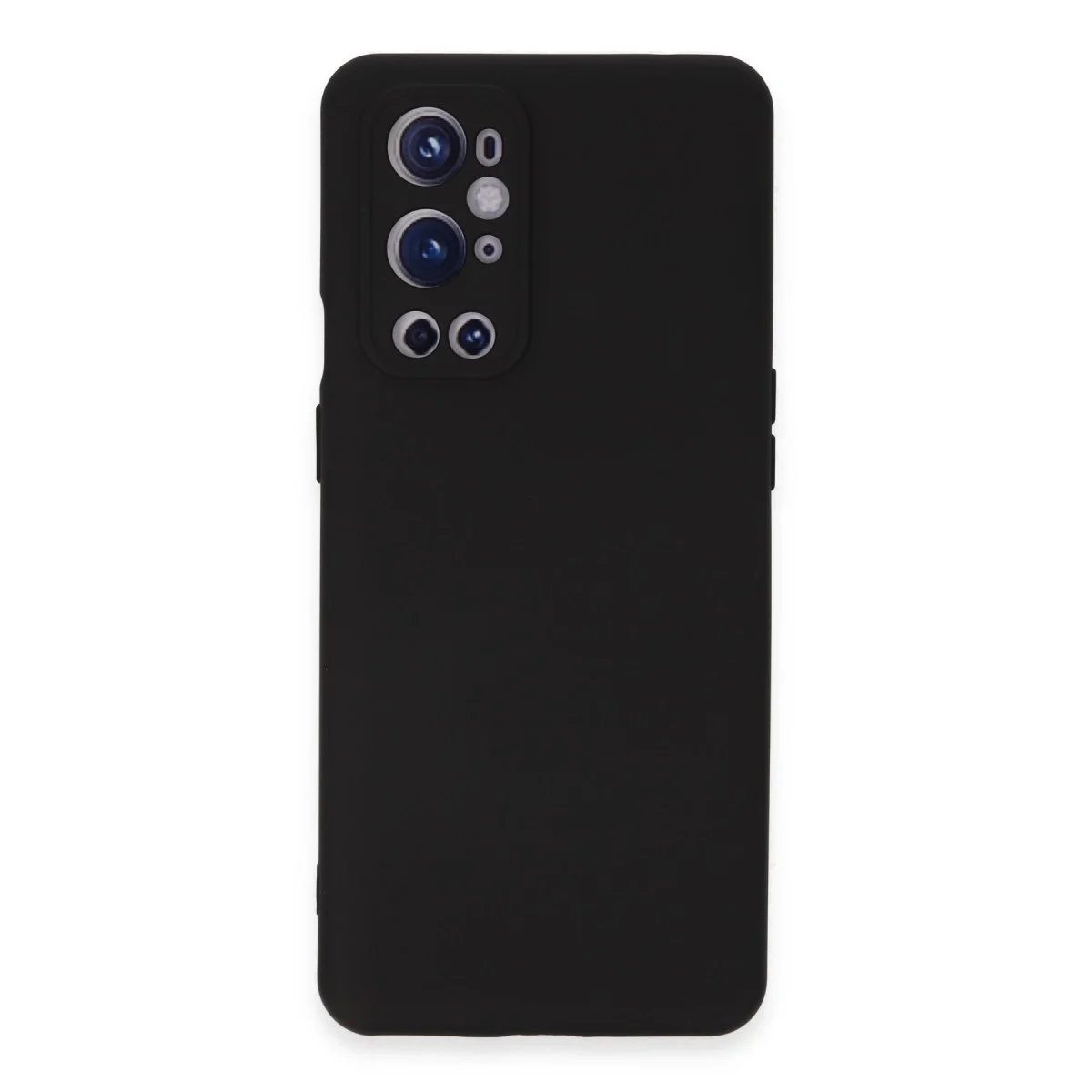 One Plus 9 Pro Kılıf Nano İçi Kadife Silikon - Siyah görsel 4