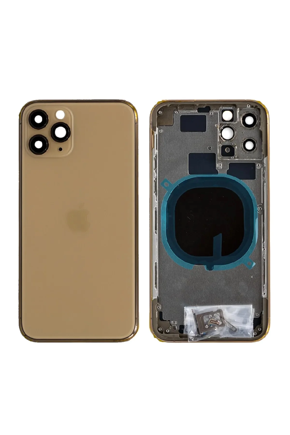 Iphone 11 Pro Boş Kasa + Kapak Gold Altın görsel 2