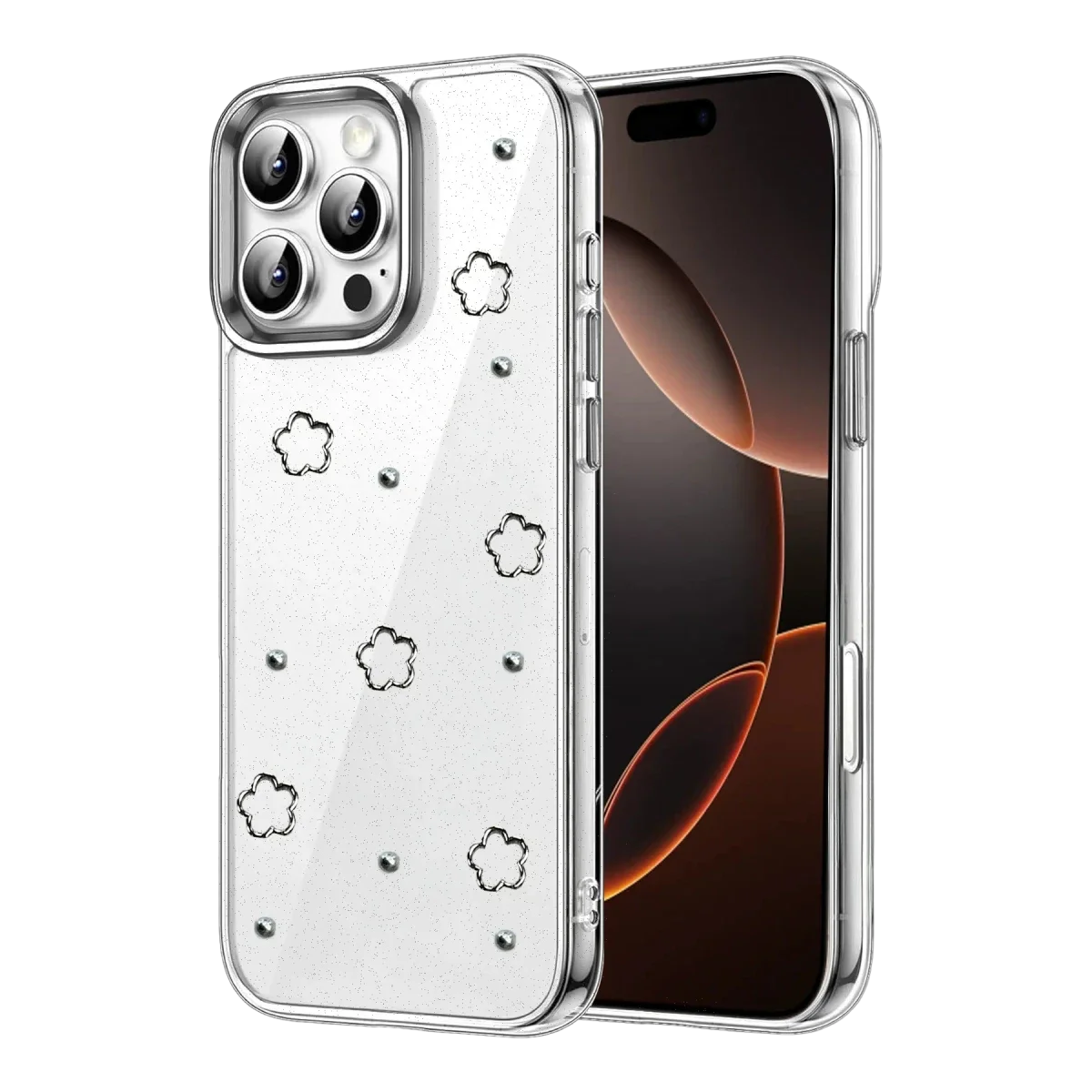 Apple iPhone 16 Pro Max Fiyonk Desenli Kapak - Desen 2