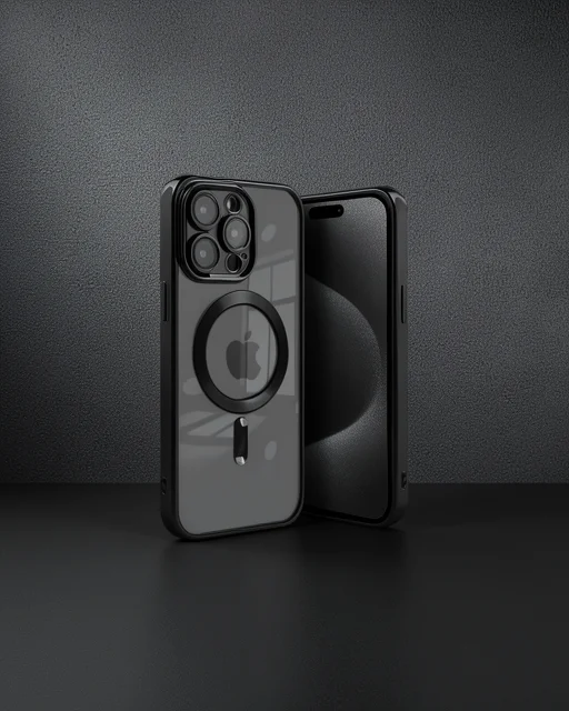 Apple İphone 15 Pro Max Kılıf Kross Magneticsafe Kapak - Siyah