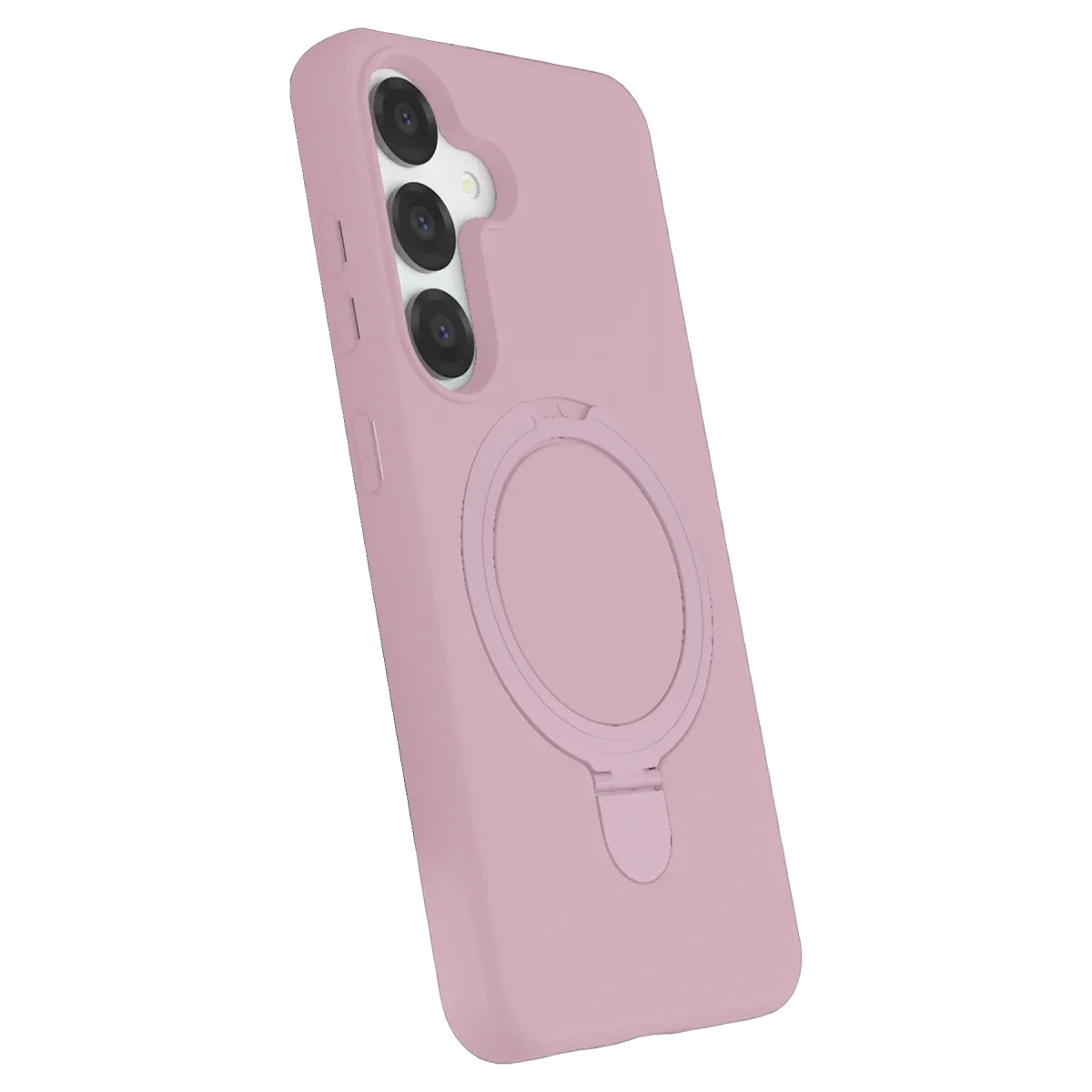 Samsung Galaxy S25 Regal Magsafe Standlı Kapak - Açık Pembe görsel 2