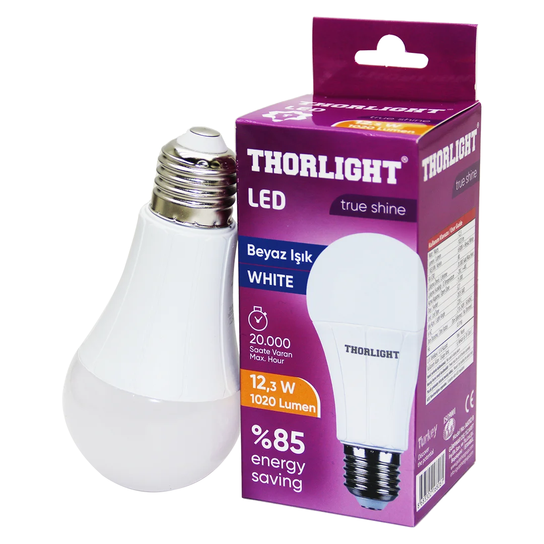 E27 LED Ampul Beyaz 12.3W