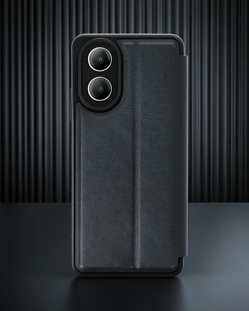 Oppo A38 Kılıf Flip Cover - Siyah