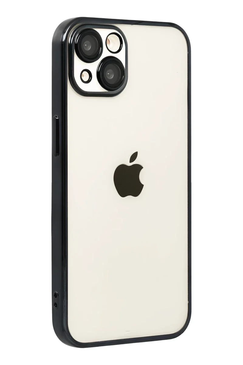 Apple iPhone 15 Razer Lensli Silikon - Siyah