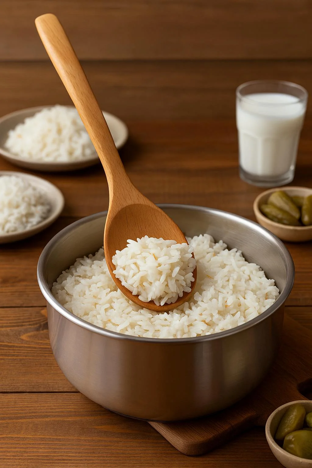 Ahşap Yemek Hazırlık Kaşığı 27 cm