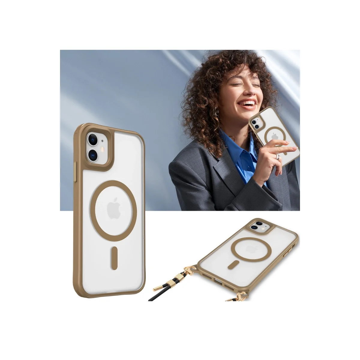 Apple İphone 12 Kılıf Enka Magsafe Silikon Kılıf - Şeffaf görsel 5