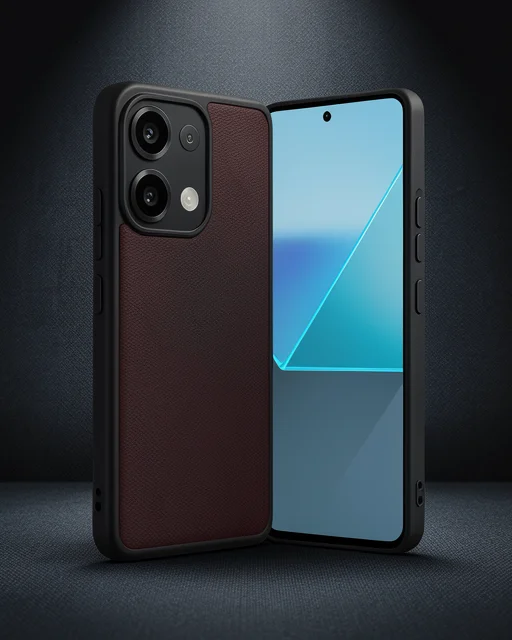 Xiaomi Redmi Note 13 Pro 5g Kılıf Aras Deri Kapak - Bordo